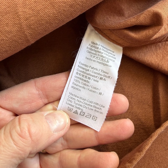 J. Crew Garment-dyed Oxford shirt • size medium • NWT • AP623 - Picture 6 of 7